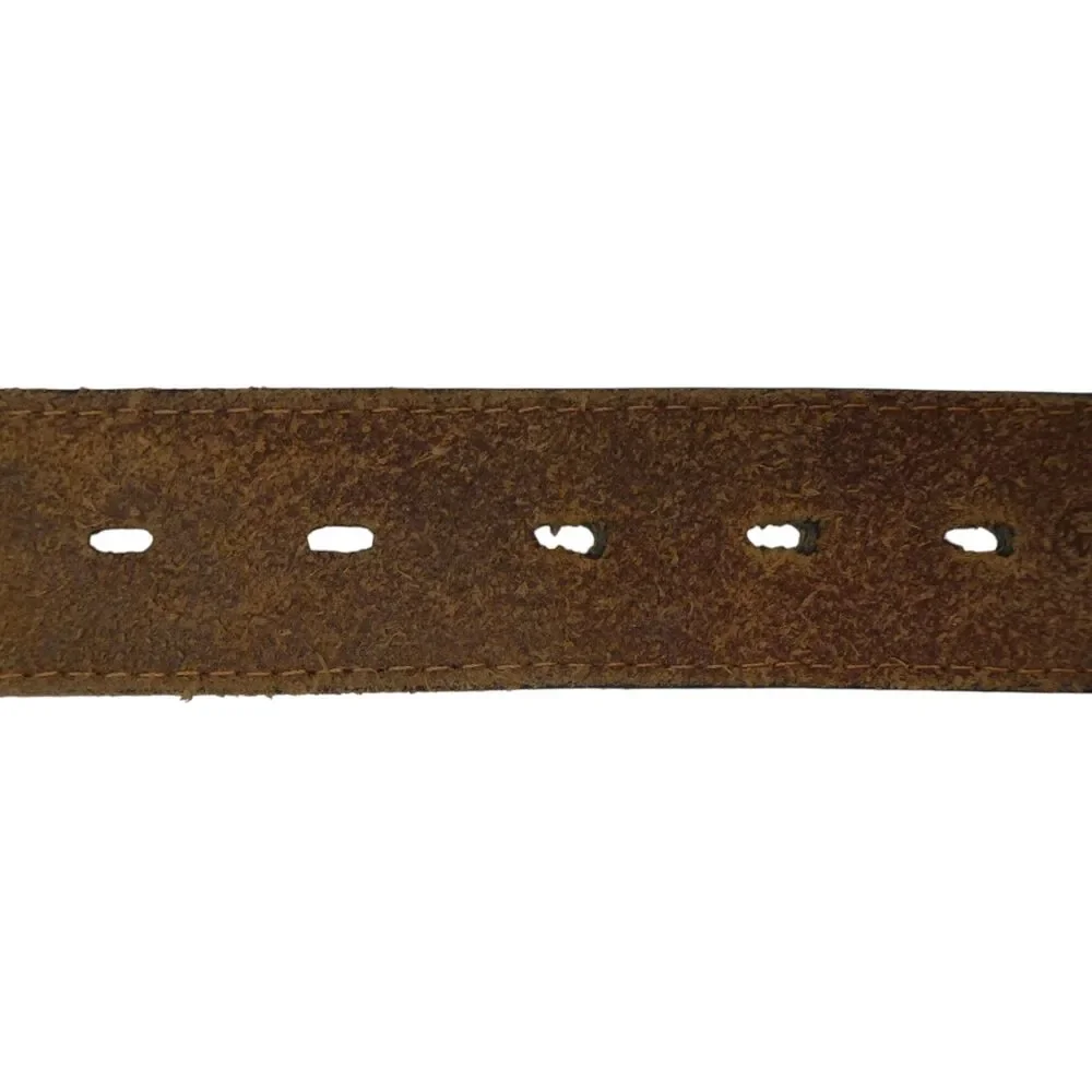 3D Belt Company Rhinestone Bling Leather Calfhair Western Belt